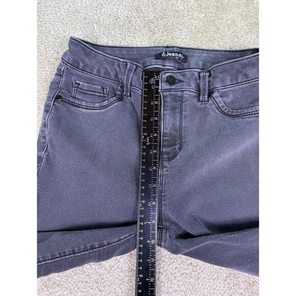 D. Jeans Skinny Ankle Women's size 4 Gray Black Denim Jeans Stretch C554 - Picture 8 of 12